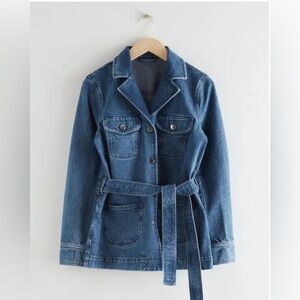 & OTHER STORIES Belted Denim Jacket